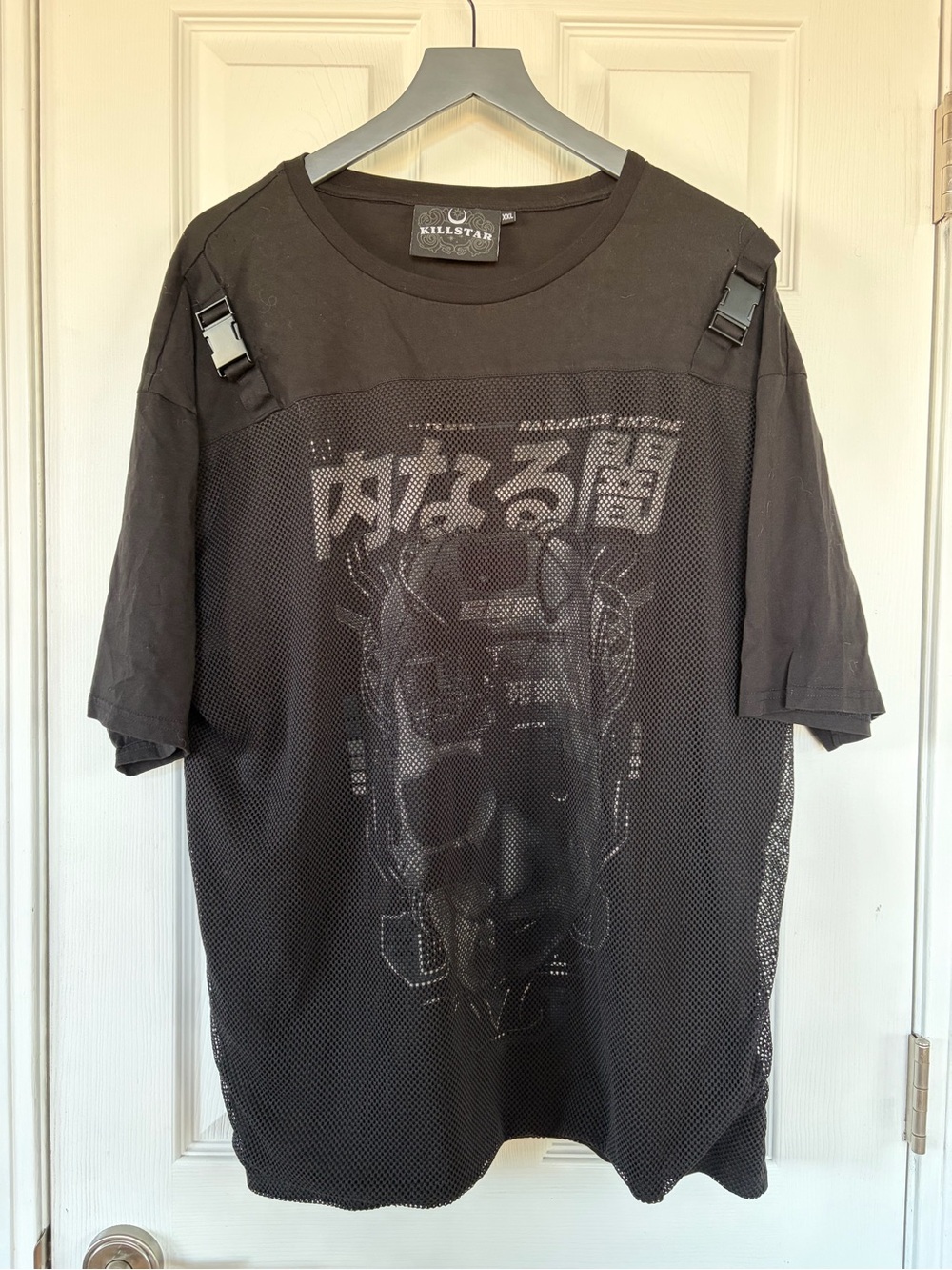 Killstar Black Graphic Mesh Panel T-Shirt